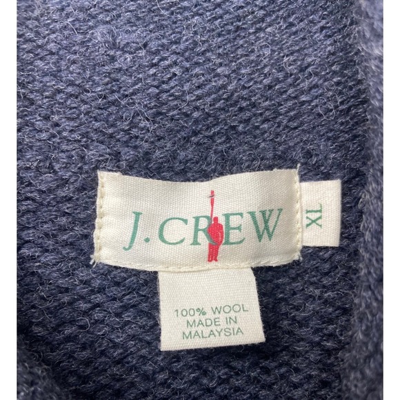 J.Crew Mens XL 100% Wool Roll Neck Sweater Made in Malaysia - Picture 3 of 9